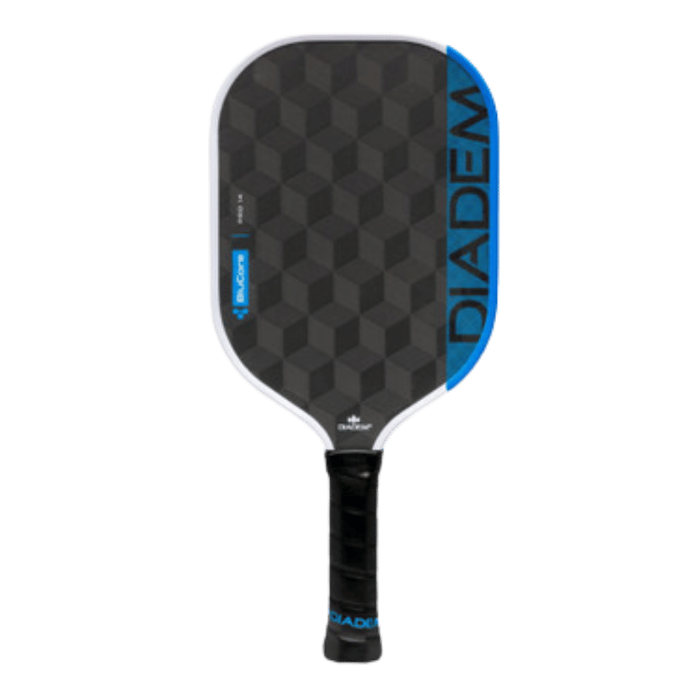 Diadem Blue Core Elongated 16mm pickleball paddle