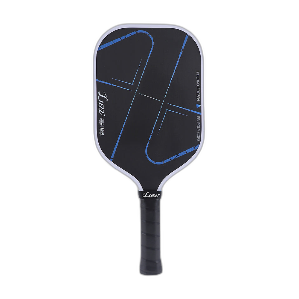 Luzz Frozen Inferno pickleball paddle for elongated players